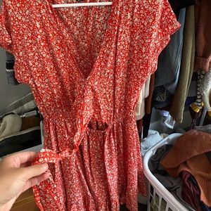 Dress with front opening